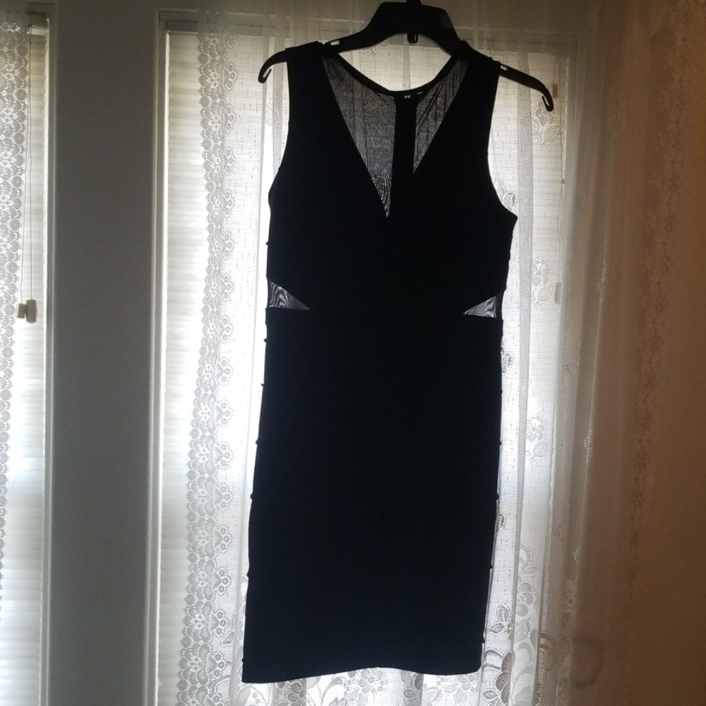 Tight black dress